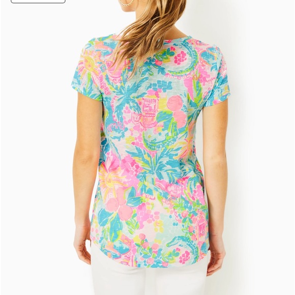 Lilly Pulitzer V-Neck Tee - Picture 8 of 9